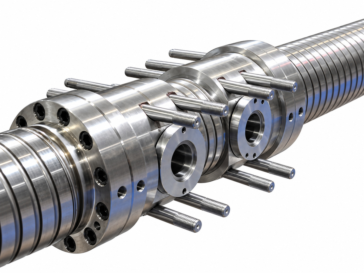 Bimetallic barrel and screw